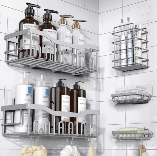 Bathroom Wall-mounted Storage Rack - Hearth&Hive