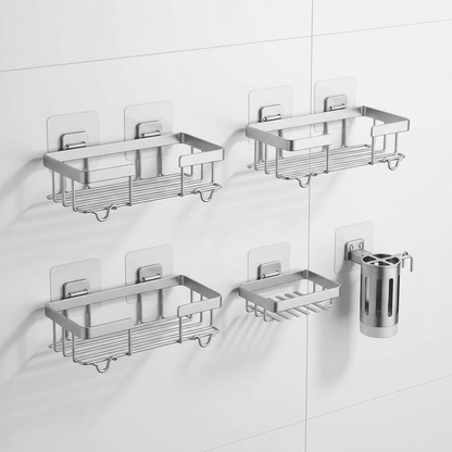 Bathroom Wall-mounted Storage Rack - Hearth&Hive