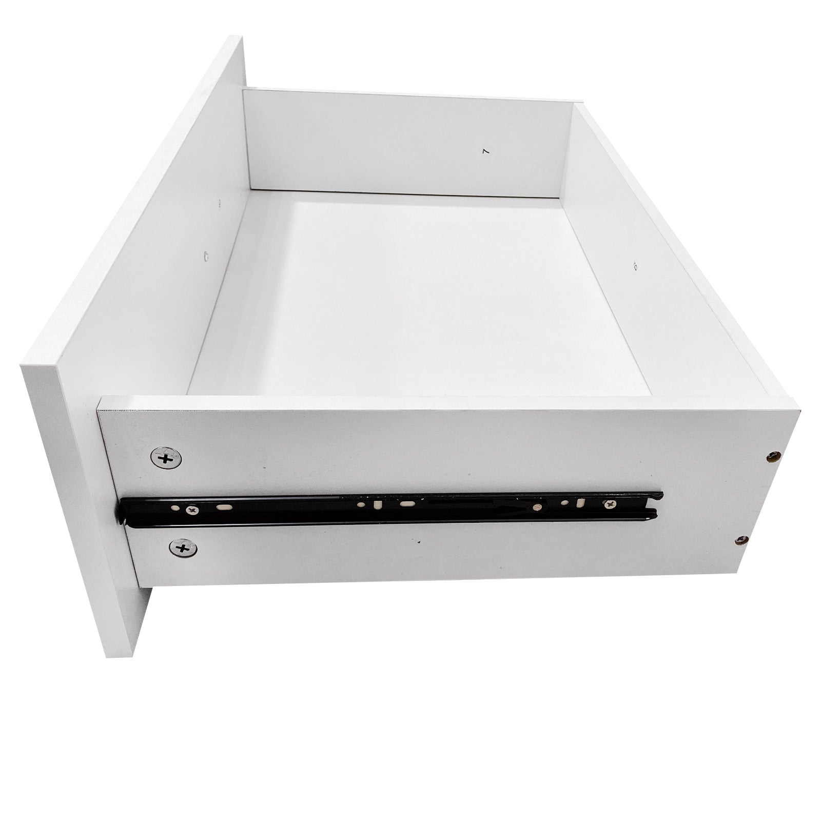 C1 Modular Closet Organizer – Wall Mount Shelving with 2 Drawers & 3 Shelves, White - Hearth&Hive