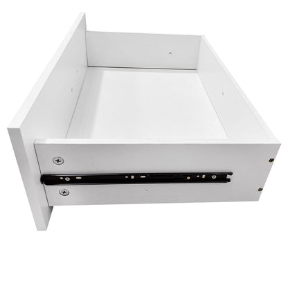 C1 Modular Closet Organizer – Wall Mount Shelving with 2 Drawers & 3 Shelves, White - Hearth&Hive