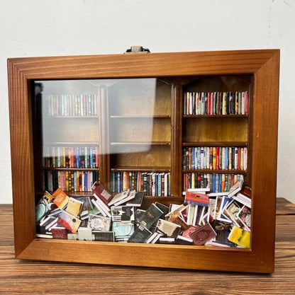 Quirky Bookshelf Desk Decor – Fun Novelty Gift for Home & Office
