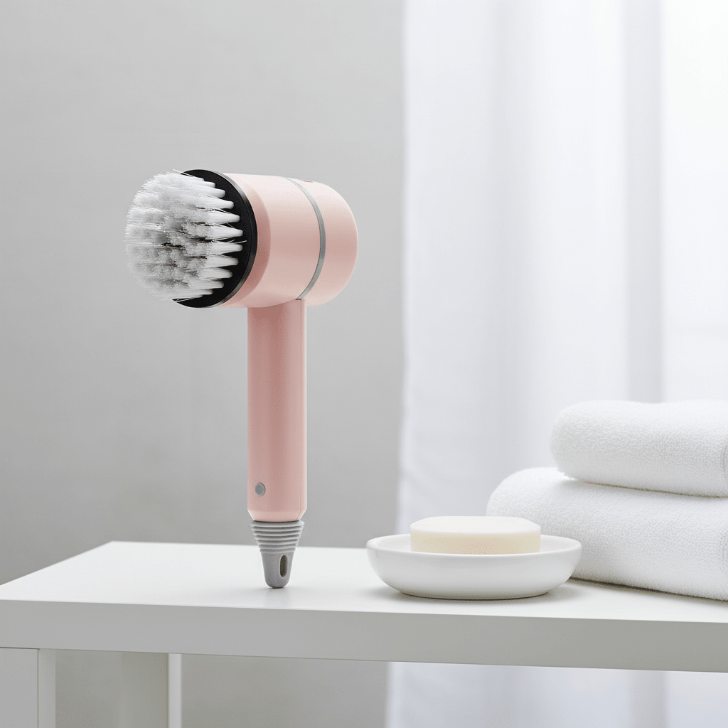 Electric Cleaning Brush – Cordless Scrubber with 3 Interchangeable Heads - Hearth&Hive