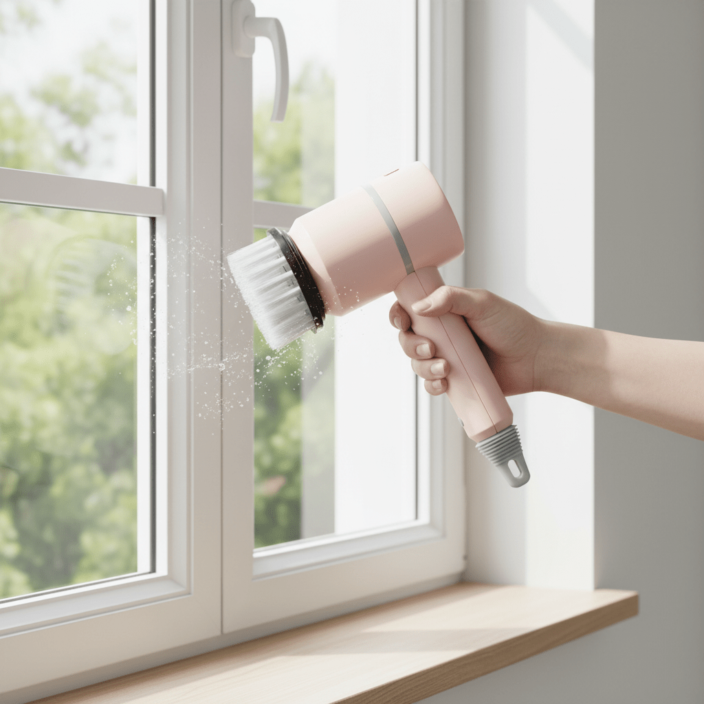 Electric Cleaning Brush – Cordless Scrubber with 3 Interchangeable Heads - Hearth&Hive