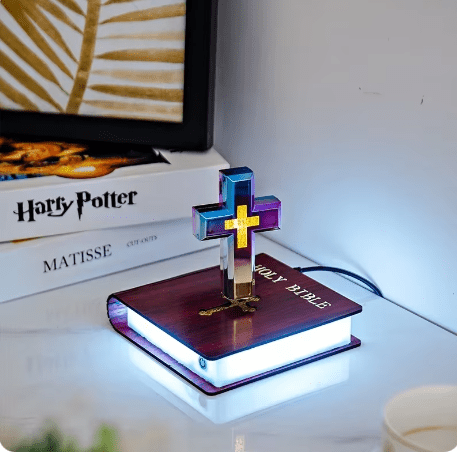 Magnetic Levitating Starry Sky Ornament – Floating LED Home Decor - Hearth&Hive