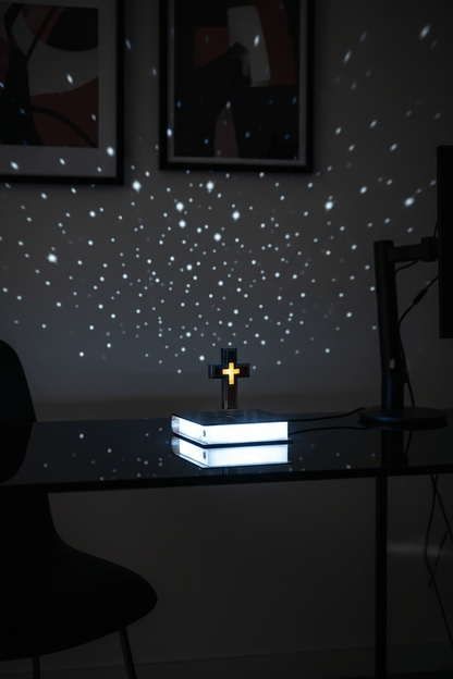 Magnetic Levitating Starry Sky Ornament – Floating LED Home Decor - Hearth&Hive