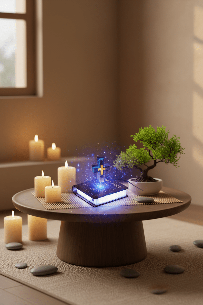 Magnetic Levitating Starry Sky Ornament – Floating LED Home Decor - Hearth&Hive