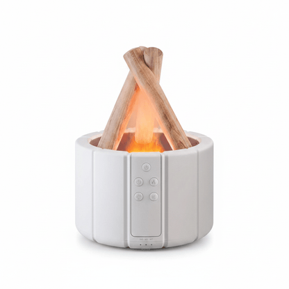 Simulated Flame Aroma Diffuser – LED Ultrasonic Essential Oil Humidifier - Hearth&Hive