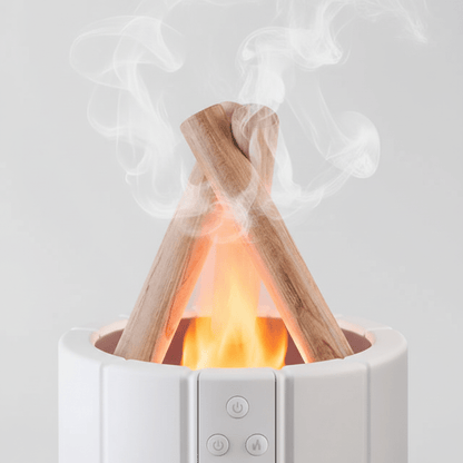 Simulated Flame Aroma Diffuser – LED Ultrasonic Essential Oil Humidifier - Hearth&Hive