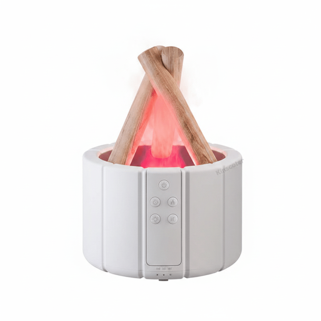 Simulated Flame Aroma Diffuser – LED Ultrasonic Essential Oil Humidifier - Hearth&Hive