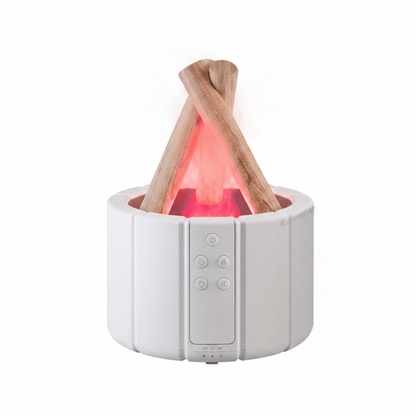 Simulated Flame Aroma Diffuser – LED Ultrasonic Essential Oil Humidifier - Hearth&Hive