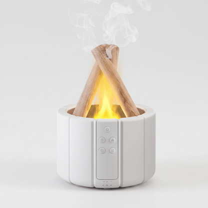 Simulated Flame Aroma Diffuser – LED Ultrasonic Essential Oil Humidifier - Hearth&Hive