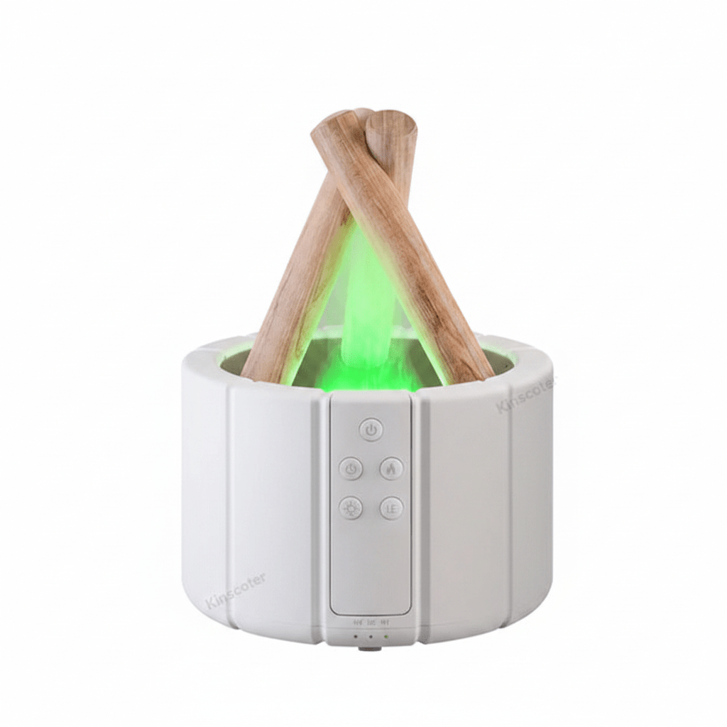 Simulated Flame Aroma Diffuser – LED Ultrasonic Essential Oil Humidifier - Hearth&Hive