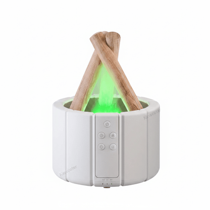 Simulated Flame Aroma Diffuser – LED Ultrasonic Essential Oil Humidifier - Hearth&Hive
