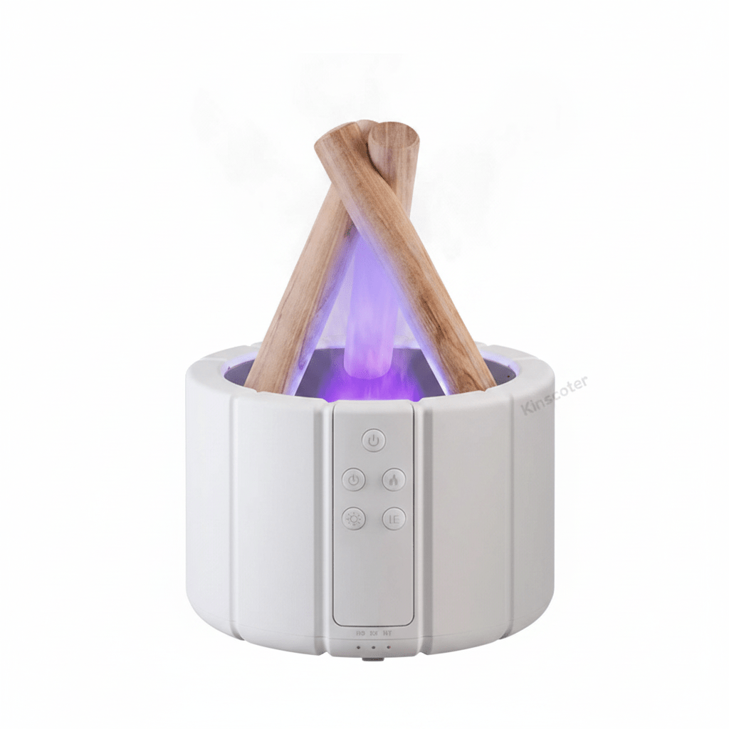 Simulated Flame Aroma Diffuser – LED Ultrasonic Essential Oil Humidifier - Hearth&Hive