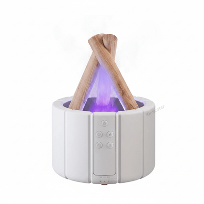 Simulated Flame Aroma Diffuser – LED Ultrasonic Essential Oil Humidifier - Hearth&Hive